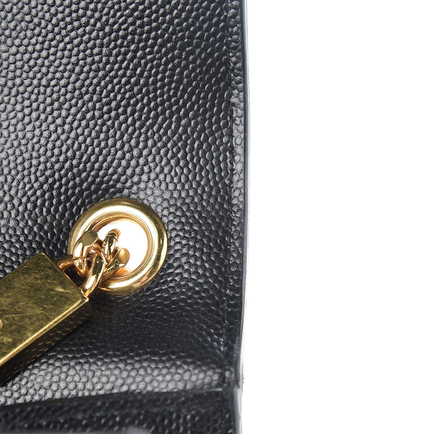 Grain De Poudre Medium Classic Monogram Kate Satchel Black