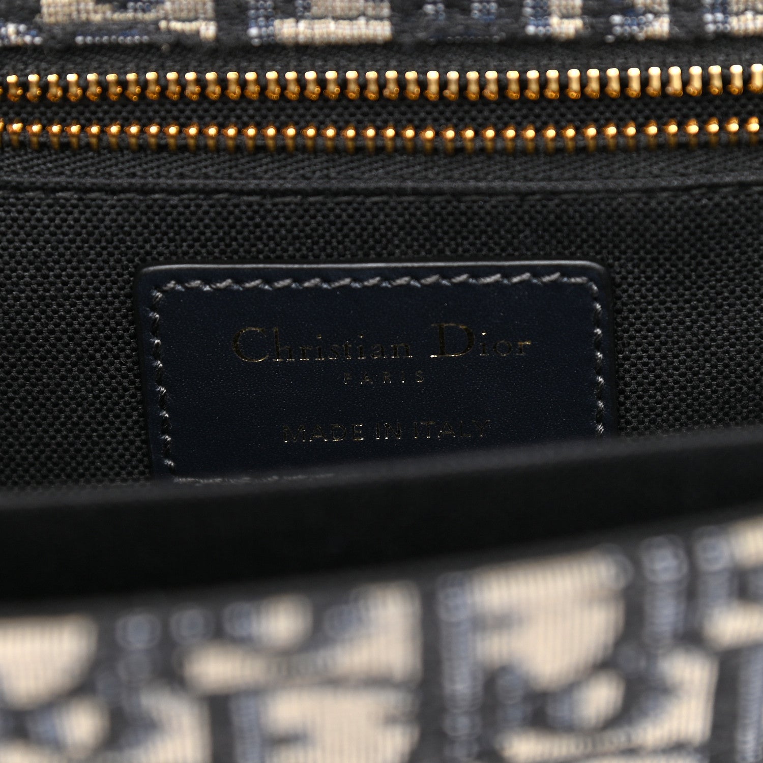 Christian Dior Oblique 30 Montaigne Flap Bag Blue 6 of 8