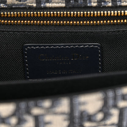 Christian Dior Oblique 30 Montaigne Flap Bag Blue 6 of 8