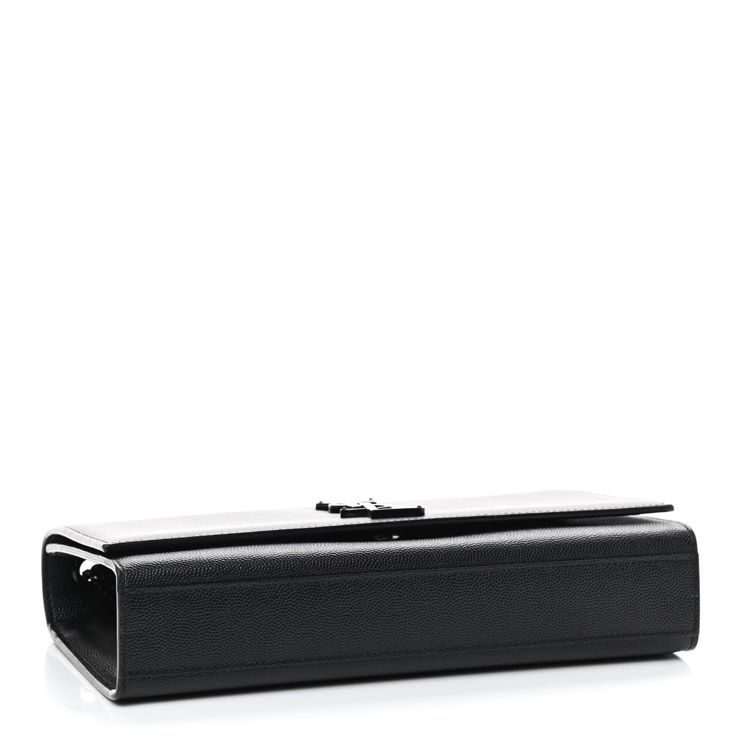 Saint Laurent Grain De Poudre Medium Classic Monogram Kate Satchel Black 4 of 10