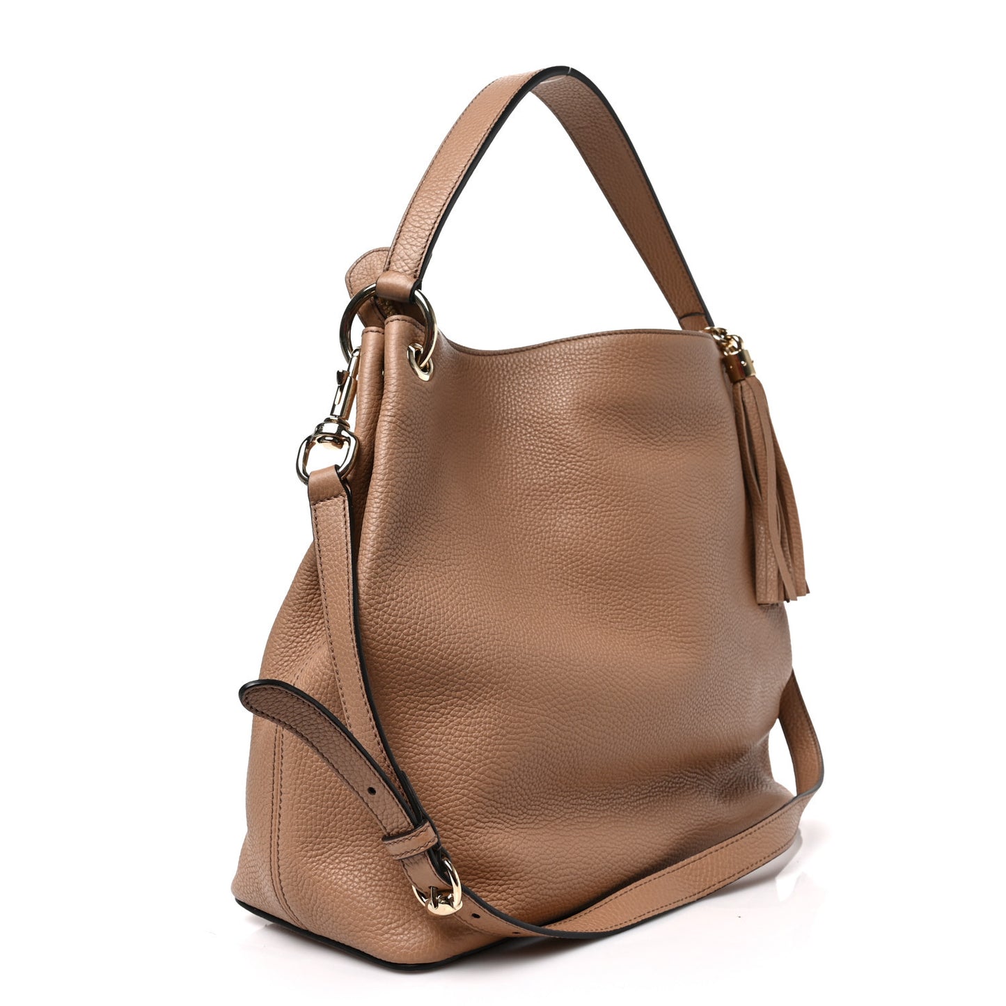 Pebbled Calfskin Soho Hobo Camelia