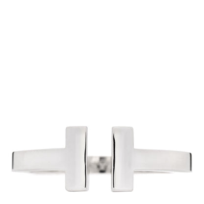 Tiffany Sterling Silver T Square Ring 54 7 1 of 4