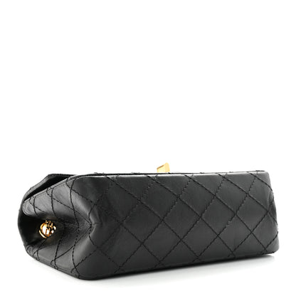 Chanel Aged Calfskin Quilted 2.55 Reissue Mini Flap Black 4 of 11