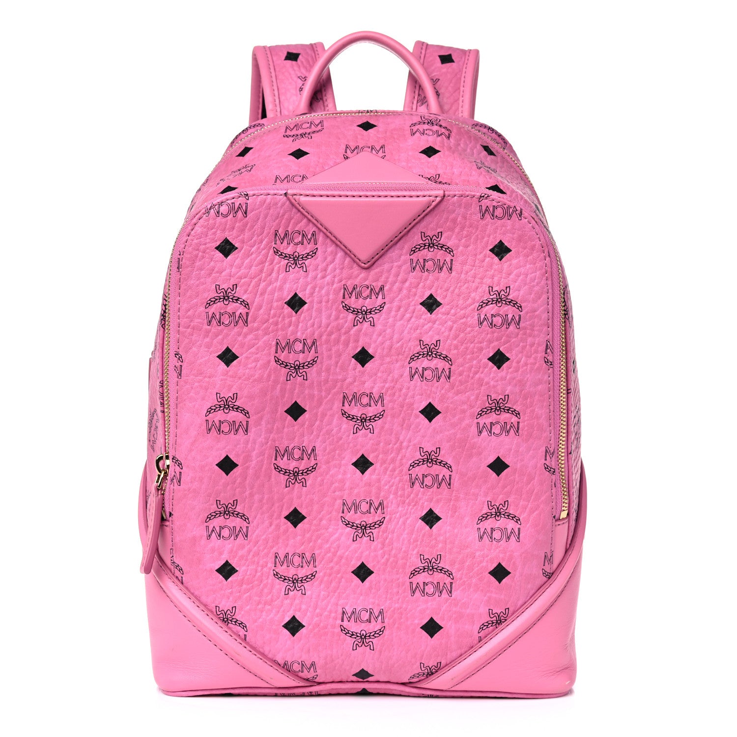 MCM Visetos Small Duke Backpack Pink 1 of 16