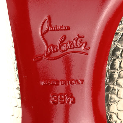 Christian Louboutin Metallo Cocco Clare 80 Pumps 39.5 Platine 6 of 7