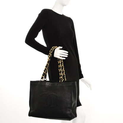 Chanel Lambskin CC Tote Black 2 of 8