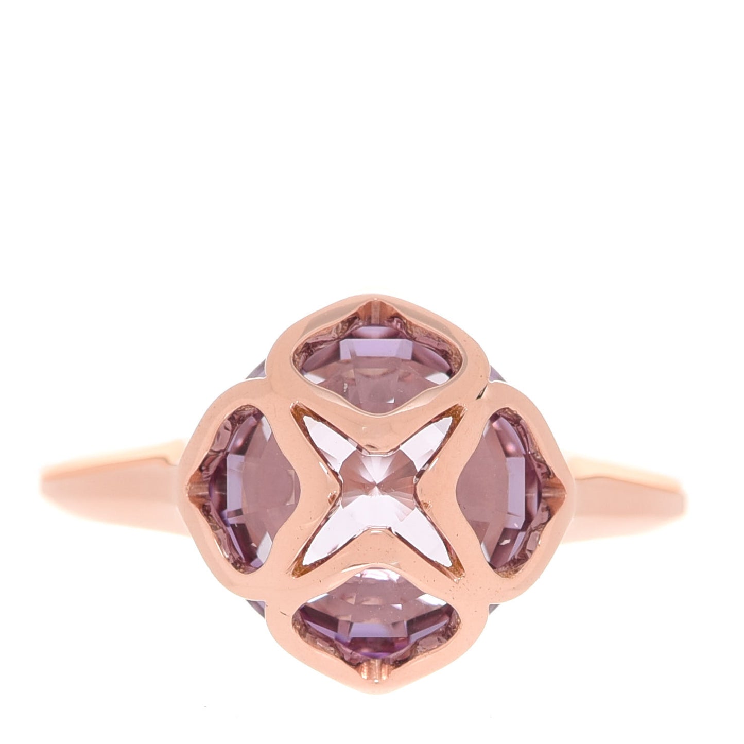 18K Rose Gold Amethyst Imperiale Cocktail Ring 53 6.25