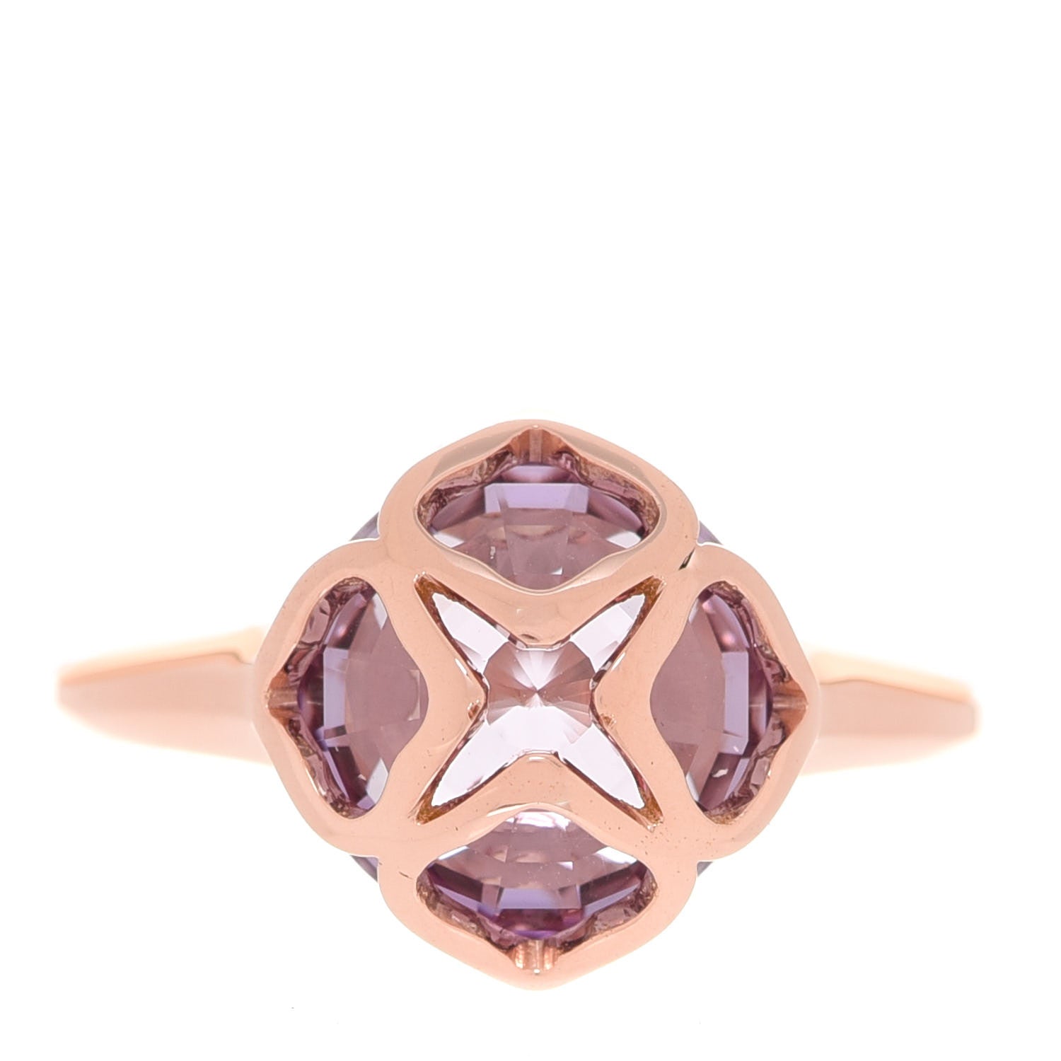 Chopard 18K Rose Gold Amethyst Imperiale Cocktail Ring 53 6.25 1 of 5