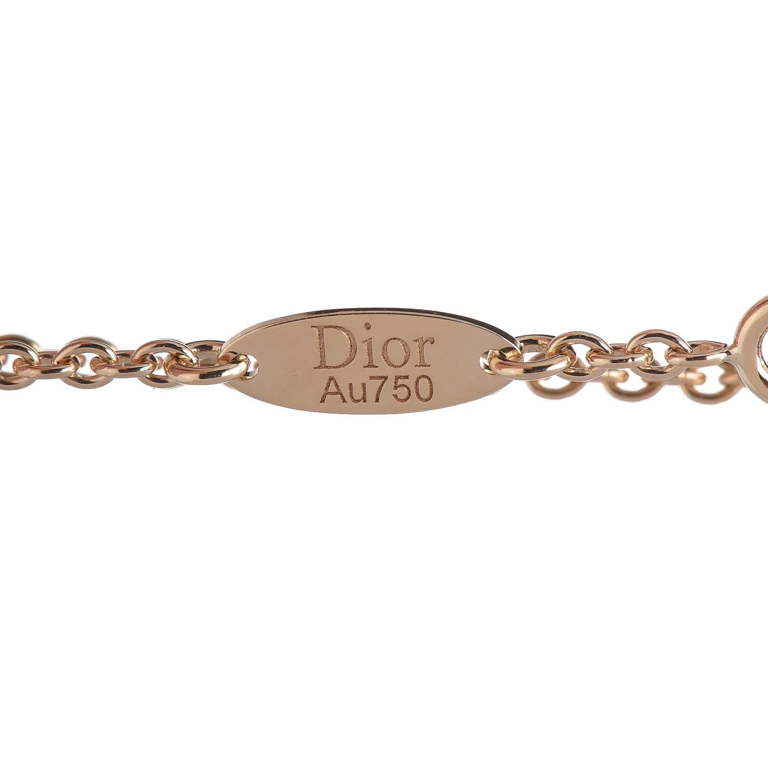 Christian Dior 18K Yellow Gold Diamond Mother of Pearl Rose Des Vents Bracelet 7 of 16