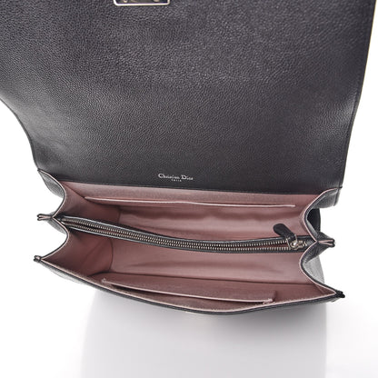 Christian Dior Grained Calfskin Diorama Satchel Black 5 of 7
