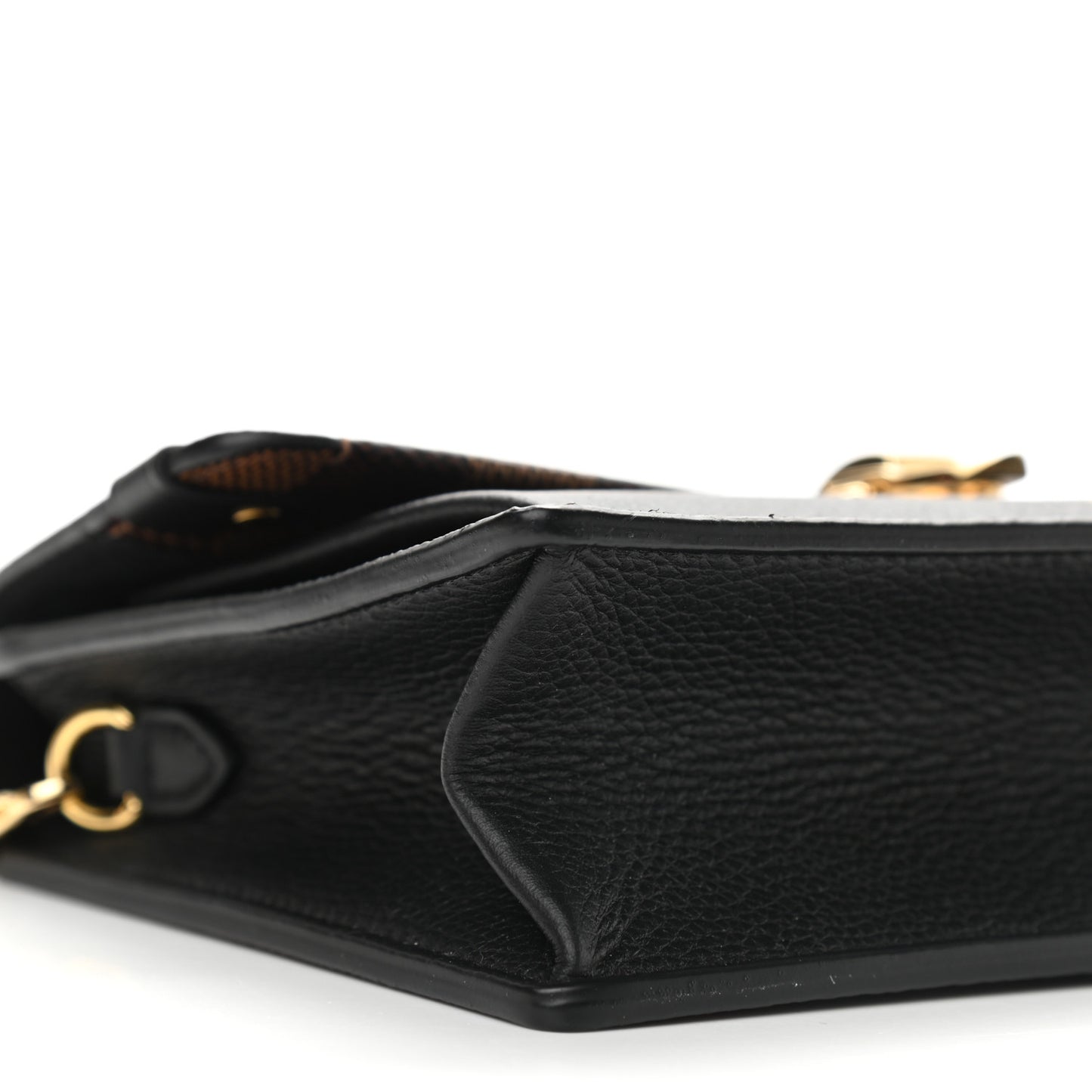 Damier Ebene Vavin Chain Wallet Black