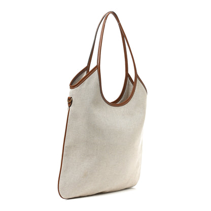 Miu Miu Canvas Ivy Beige Brandy 3 of 9
