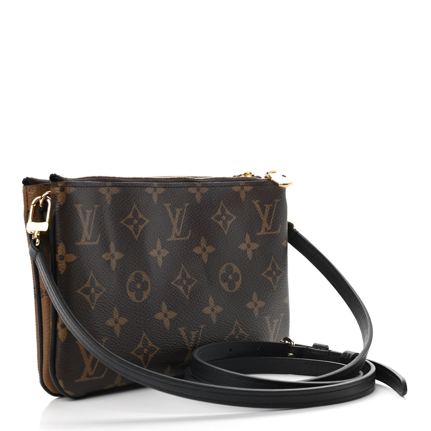 Reverse Monogram Giant Double Zip Pochette