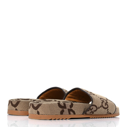 Gucci Monogram Jumbo GG Mens Slide Sandals 8 Camel Ebony 4 of 8