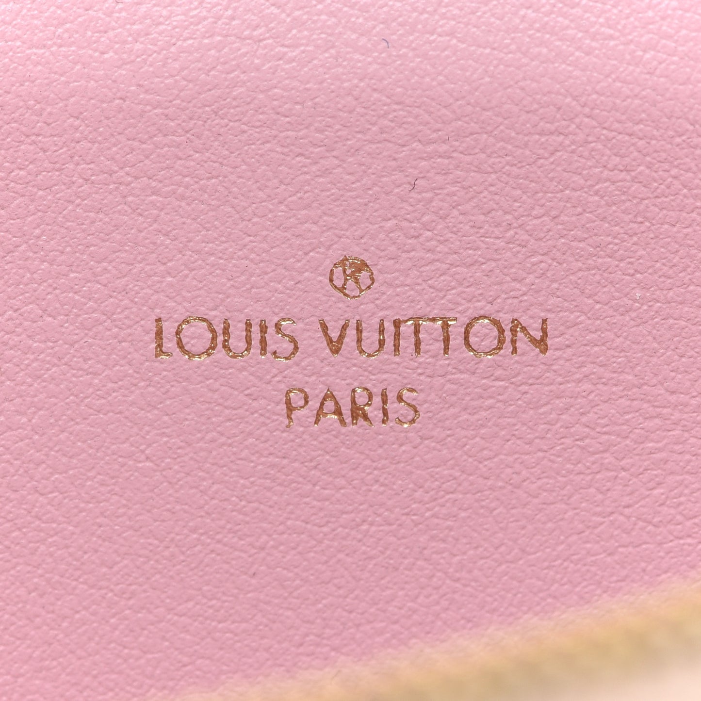 Damier Azur Felicie Chain Wallet Zippered Insert Rose Ballerine
