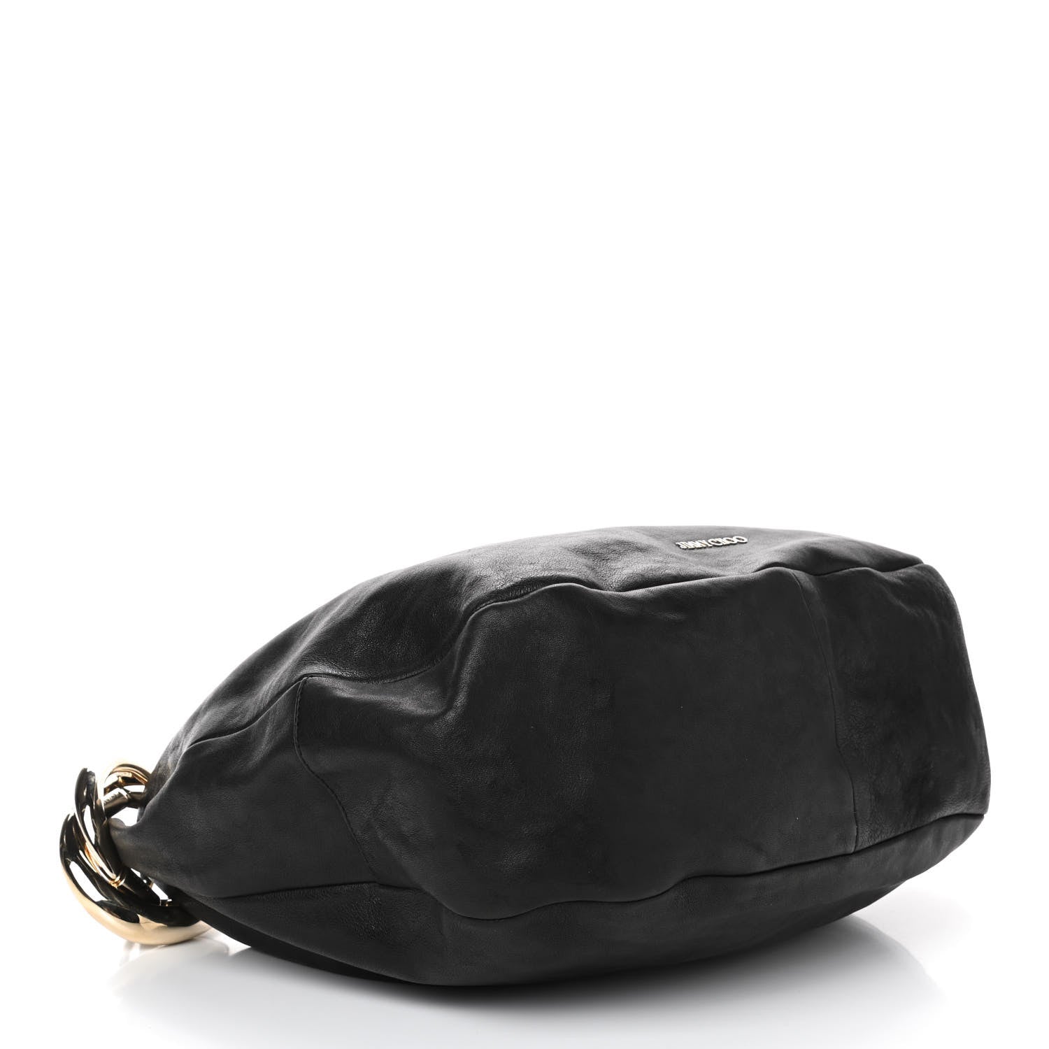 Jimmy Choo Deerskin Snakeskin Solar Hobo Black 3 of 6