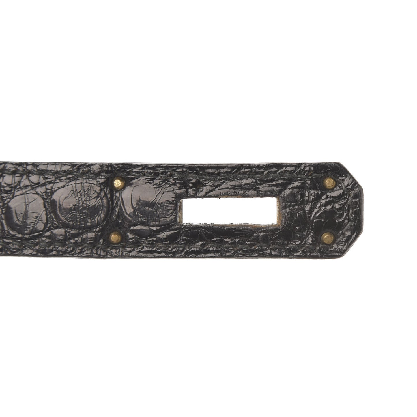 Shiny Crocodile Kelly Sellier 32 Black