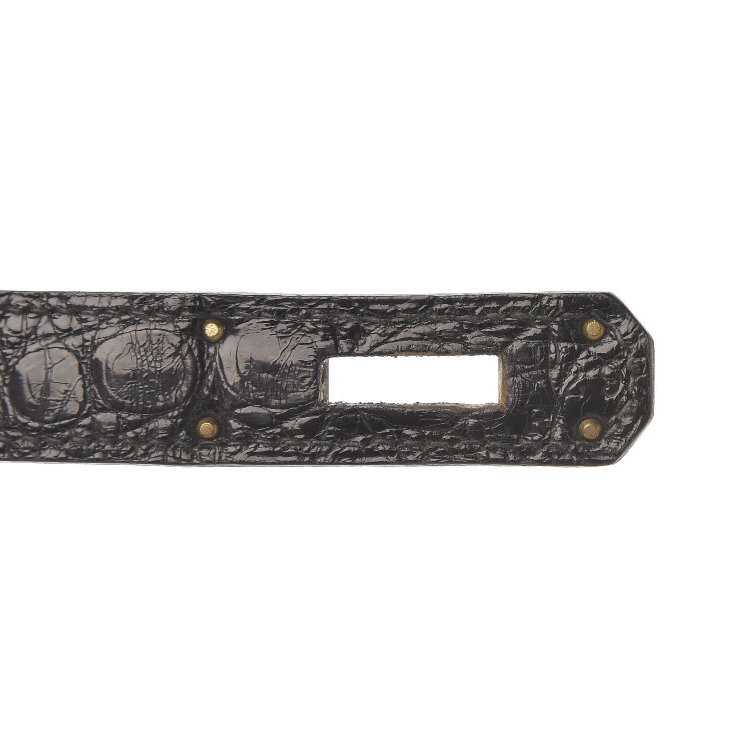 Hermes Shiny Crocodile Kelly Sellier 32 Black 8 of 22