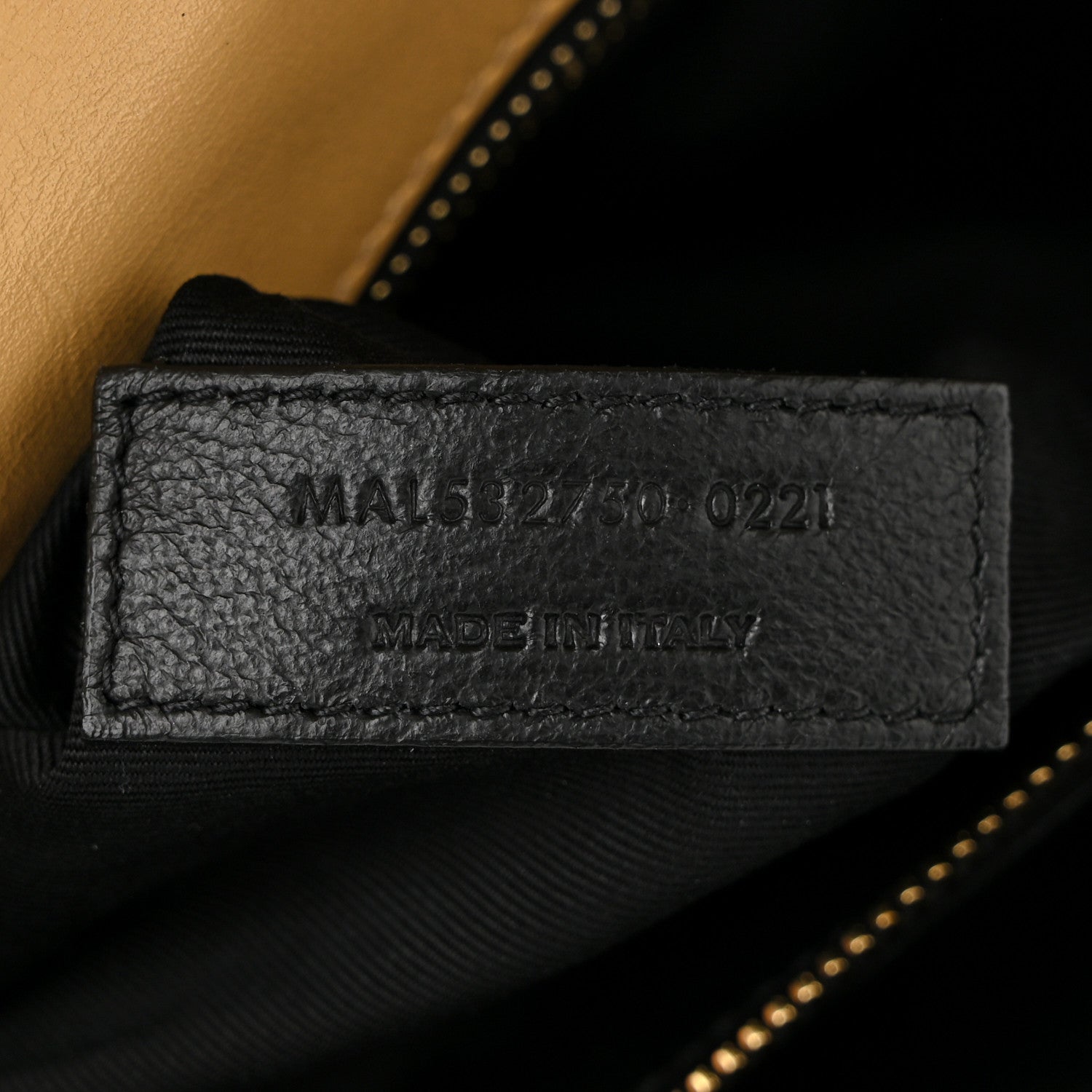 Saint Laurent Canvas Calfskin Classic Monogram Cassandra Clasp Bag Grege Brown Gold 7 of 12