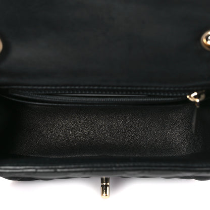 Chanel Lambskin Quilted Mini Square Flap Black 6 of 11