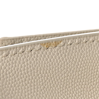 Saint Laurent Grain De Poudre Calfskin Medium Classic Monogram Kate Tassel Satchel Crema Soft 12 of 13