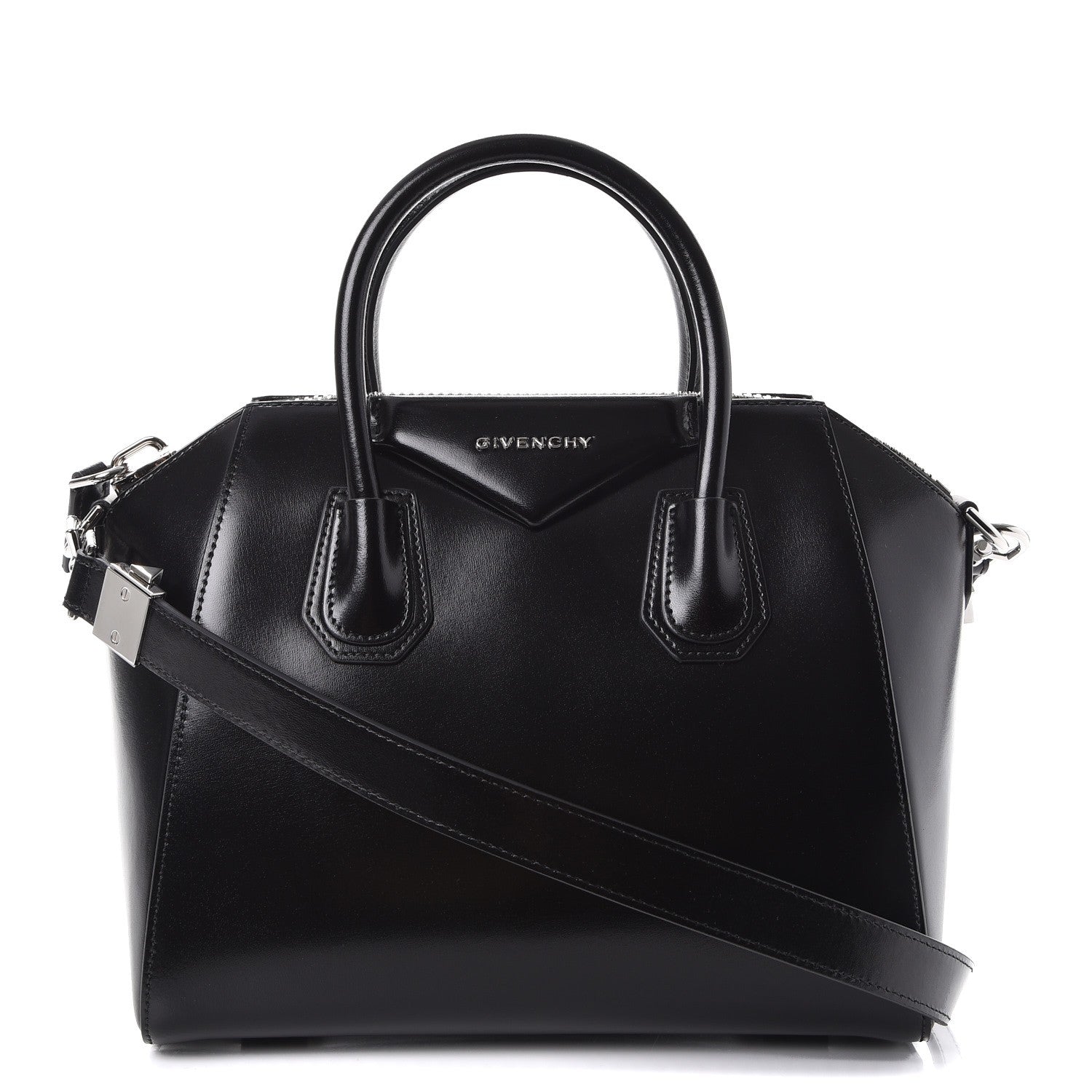 Givenchy Shiny Lord Calfskin Small Antigona Black 1 of 7