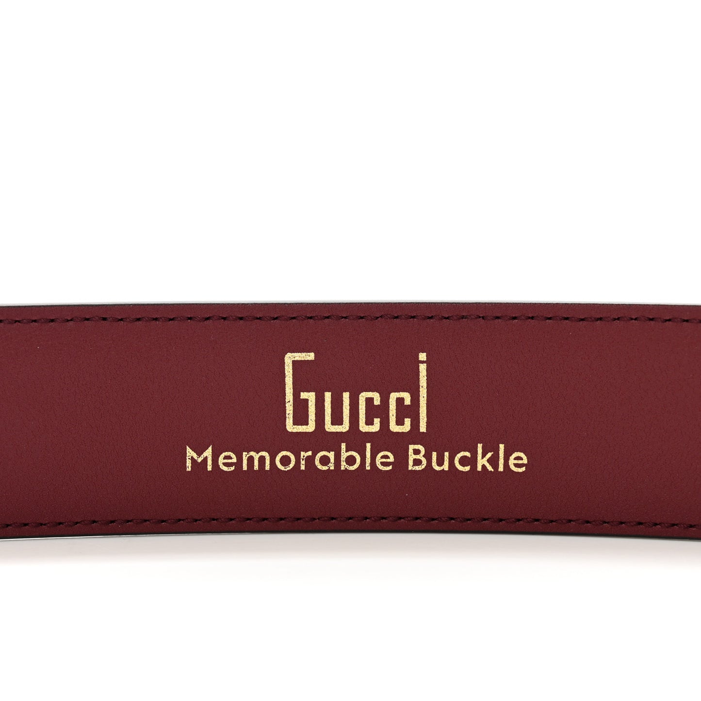 Ciny Lux Calfskin Patterned Double G 40mm Belt 85 34 Rubicund