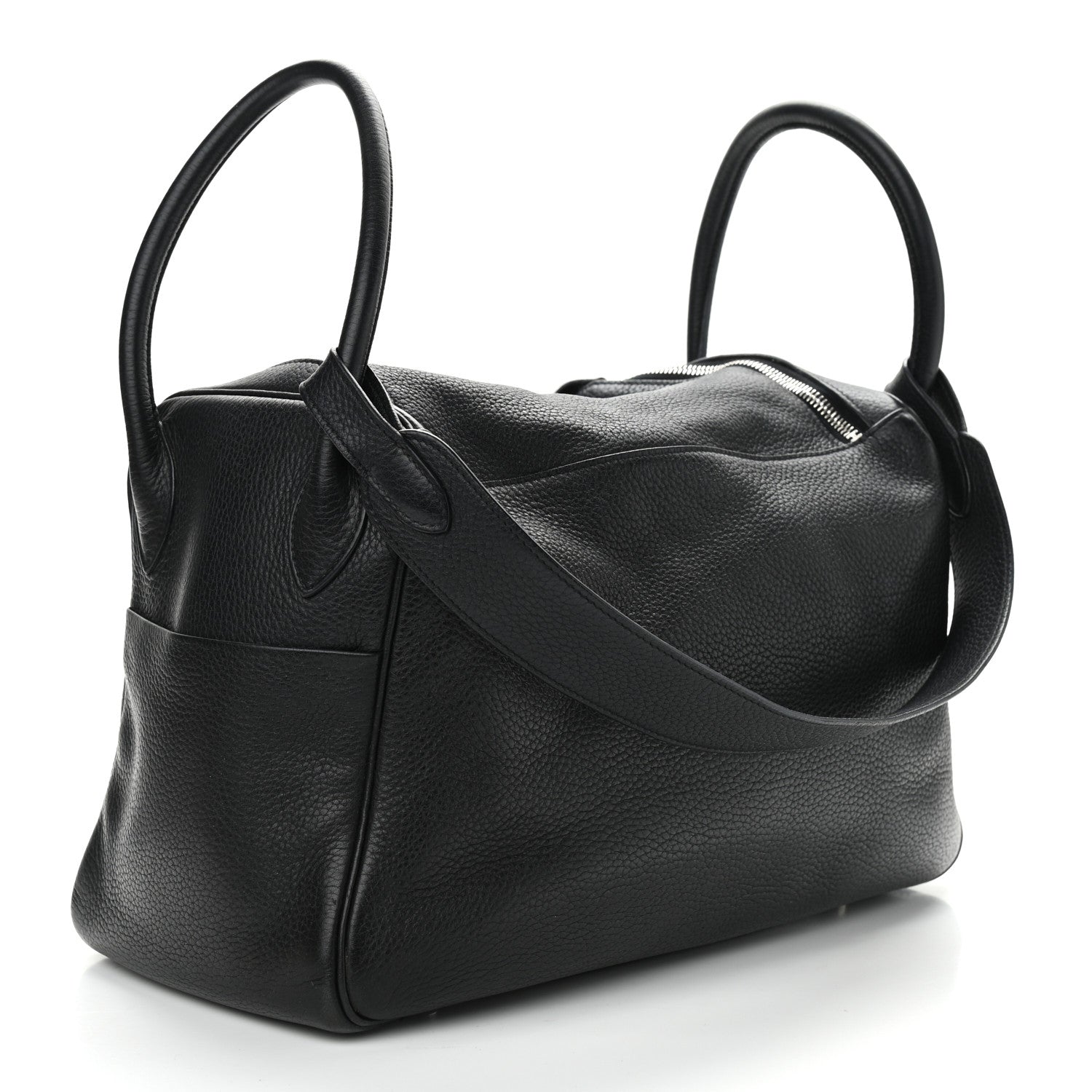 Hermes Taurillon Clemence Lindy 34 Black 3 of 12