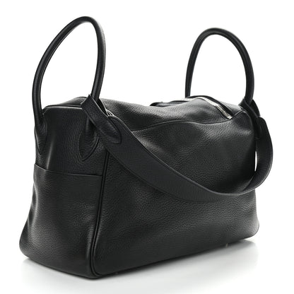 Hermes Taurillon Clemence Lindy 34 Black 3 of 12