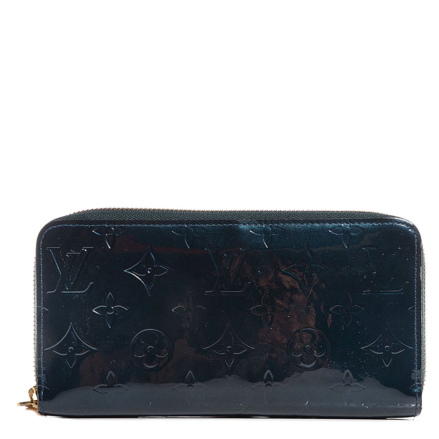 Louis Vuitton Vernis Zippy Wallet Blue Nuit 1 of 7