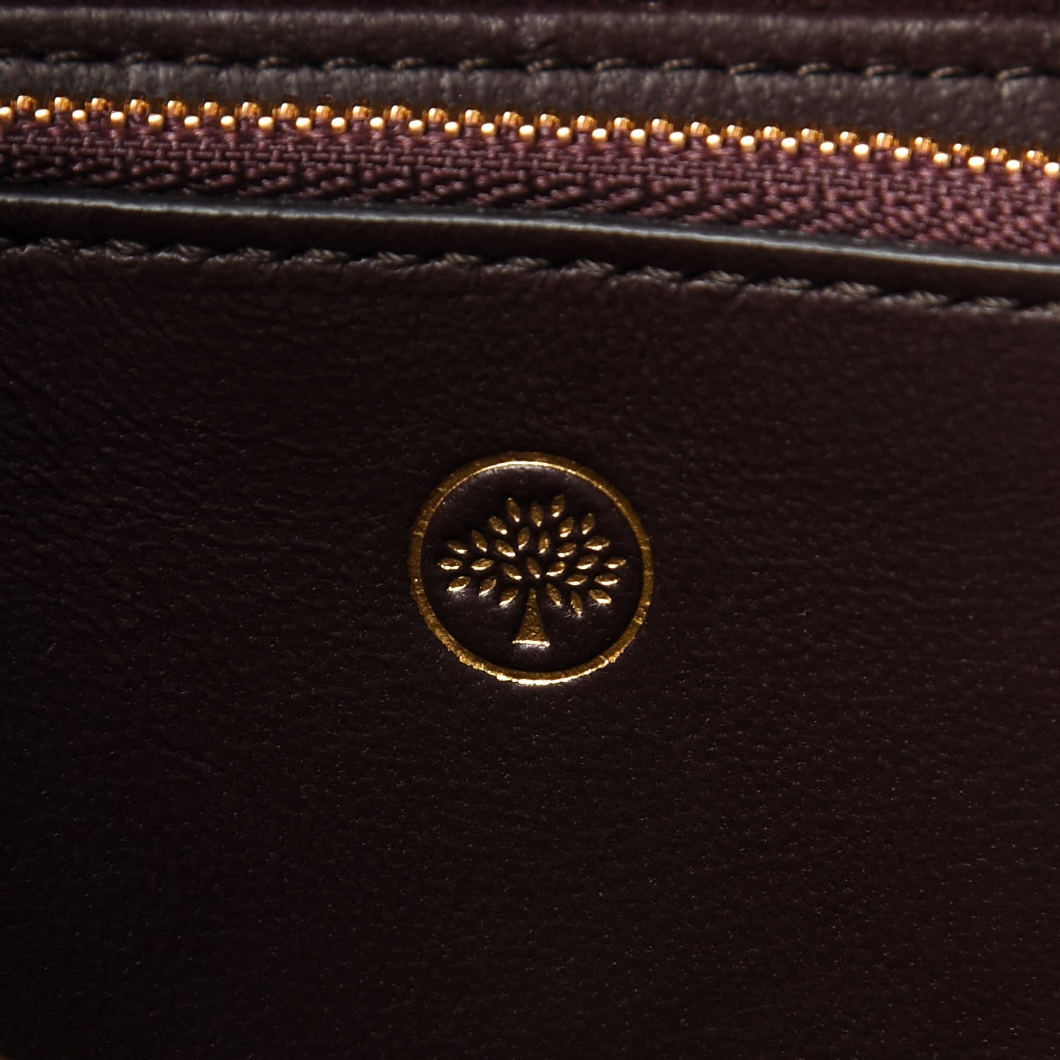 Mulberry Classic Grain Medium Amberley Wallet Dark Blush 6 of 6