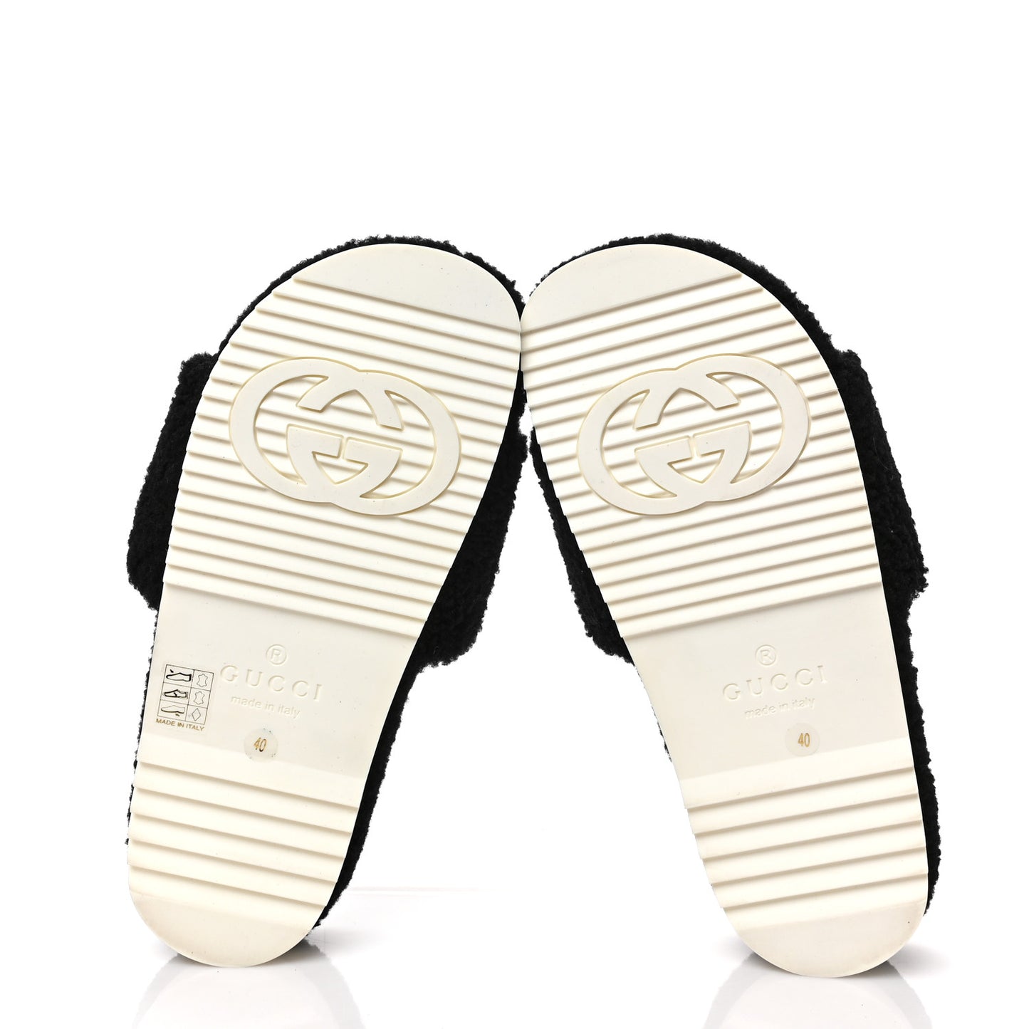 Shearling Womens Eileen Slide Sandals 40 Black Butterscotch