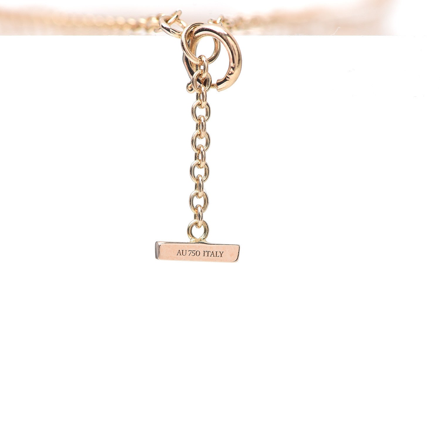 Tiffany 18K Rose Gold Diamond T Smile Bracelet 3 of 4