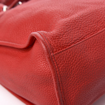 Balenciaga Vibrato Calfskin Classic Silver Hardware City Rouge Cerise 12 of 14
