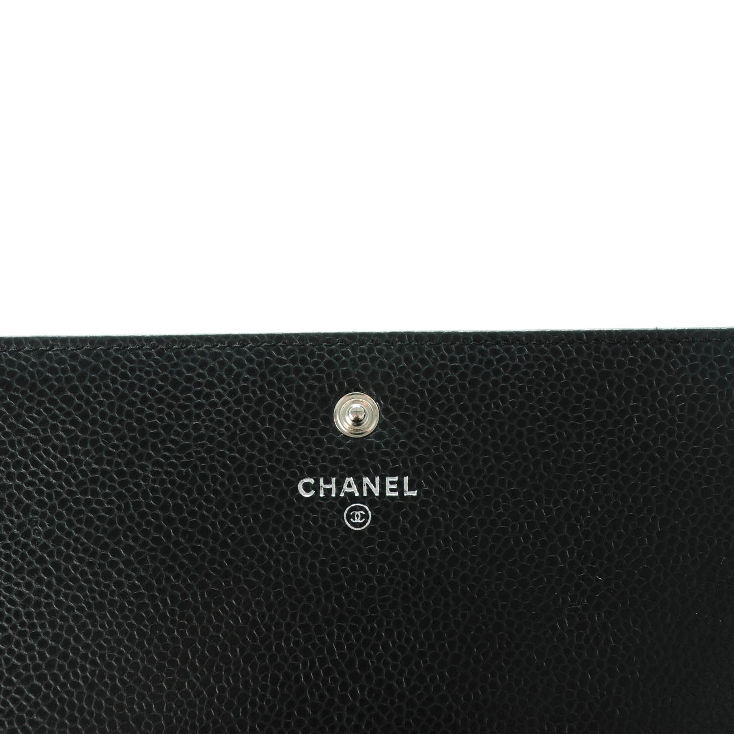 Chanel Caviar Patent CC Contour Flap Wallet Black 6 of 9