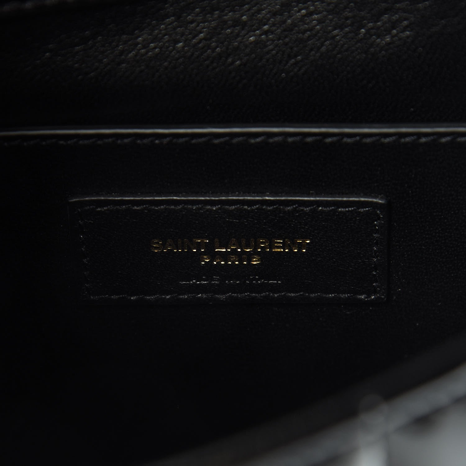 Saint Laurent Patent Calfskin Matelasse Monogram Medium Vicky Chain Bag Black 7 of 12