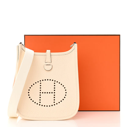 Hermes Taurillon Clemence Amazone Evelyne TPM Nata Craie 11 of 11