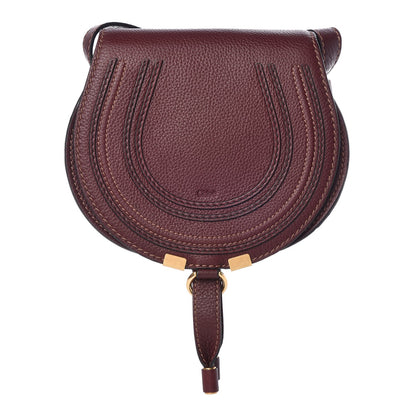 Chloe Calfskin Mini Marcie Round Crossbody Bag Dark Velvet 1 of 9
