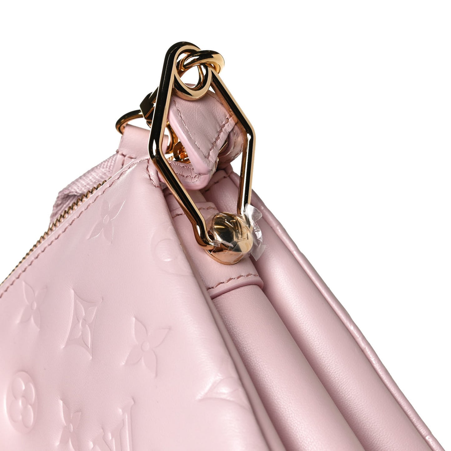 Lambskin Embossed Monogram Coussin PM Rose