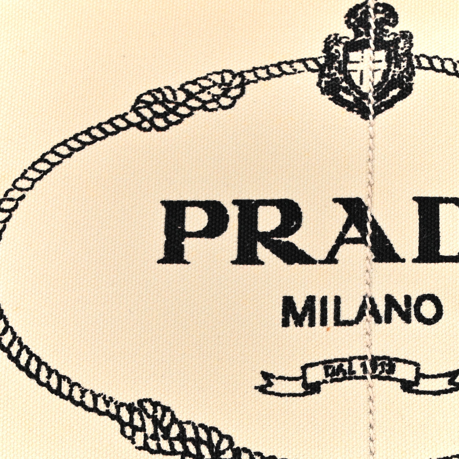 Prada Canapa Logo Tote Grezzo 7 of 18