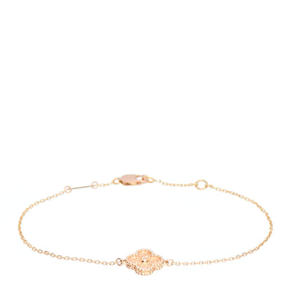 Van Cleef & Arpels 18K Rose Gold Sweet Alhambra Bracelet 1 of 4