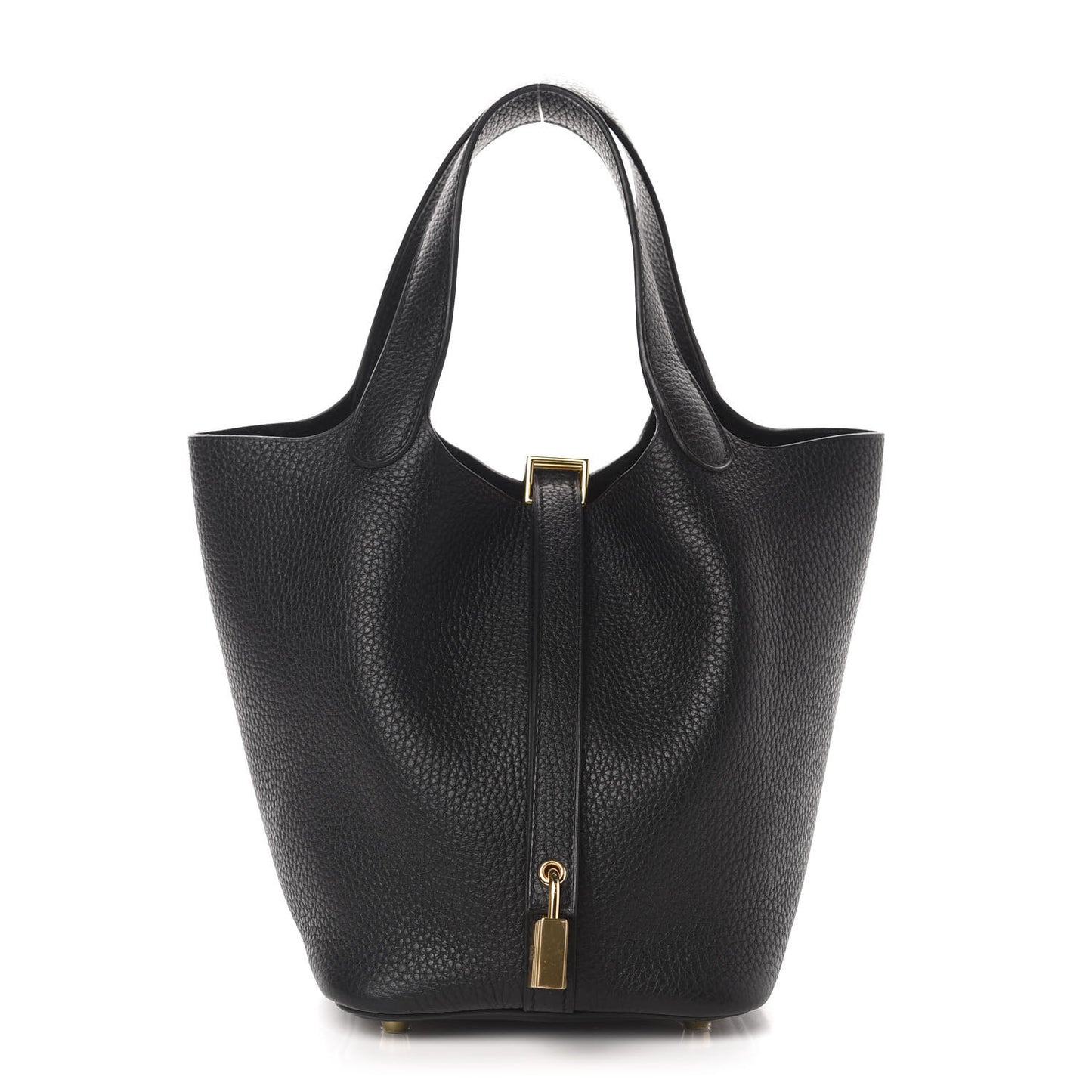 Taurillon Clemence Picotin Lock 18 PM Black