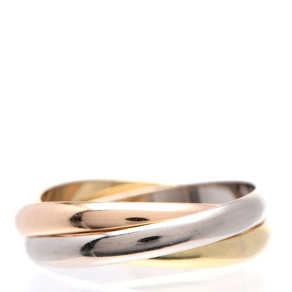 Cartier 18K Pink Yellow White Gold Small Trinity Ring 56 7.5 4 of 7