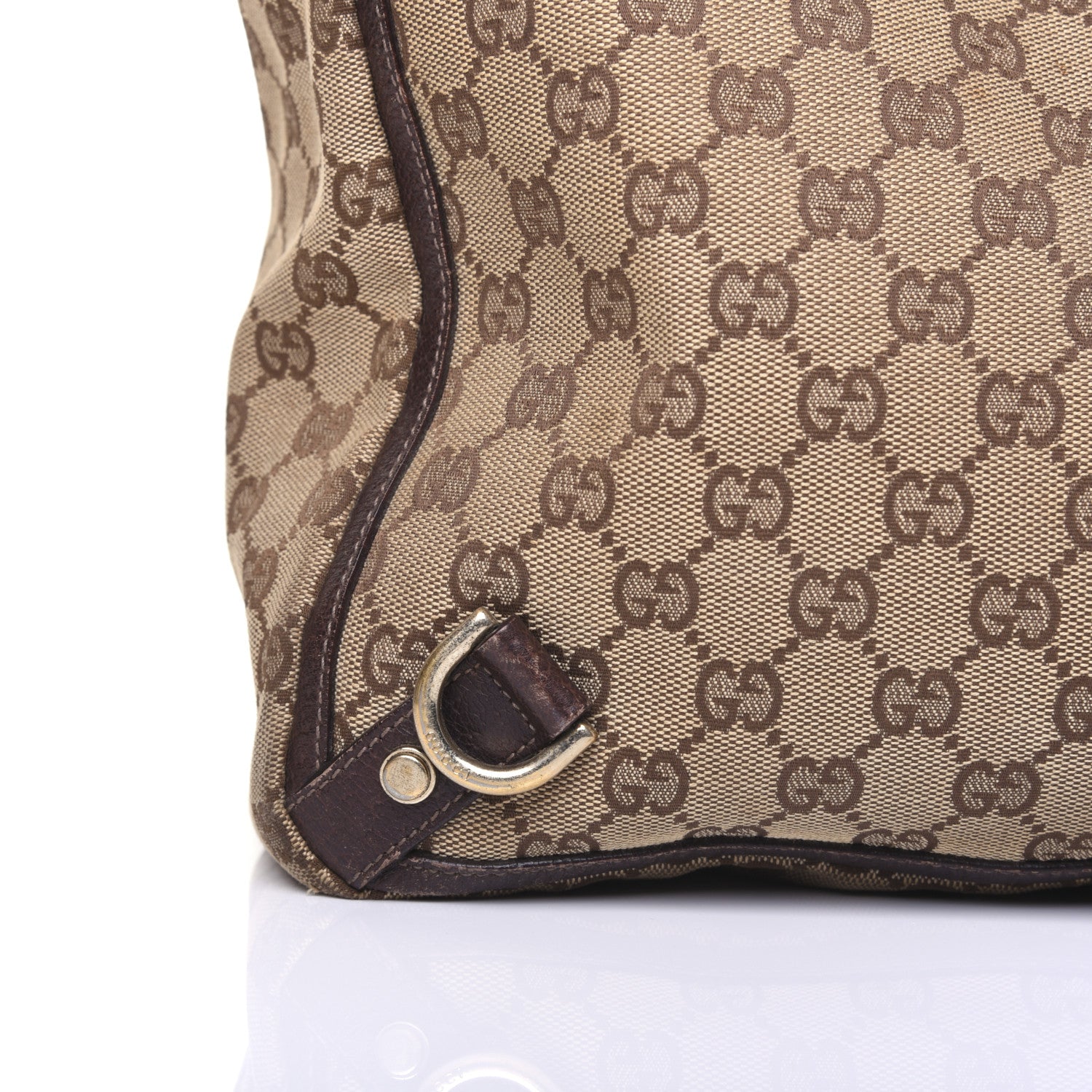 Gucci Monogram Large Abbey Tote Dark Brown 18 of 21