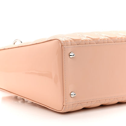 Christian Dior Patent Cannage Medium Lady Dior Pink 7 of 8