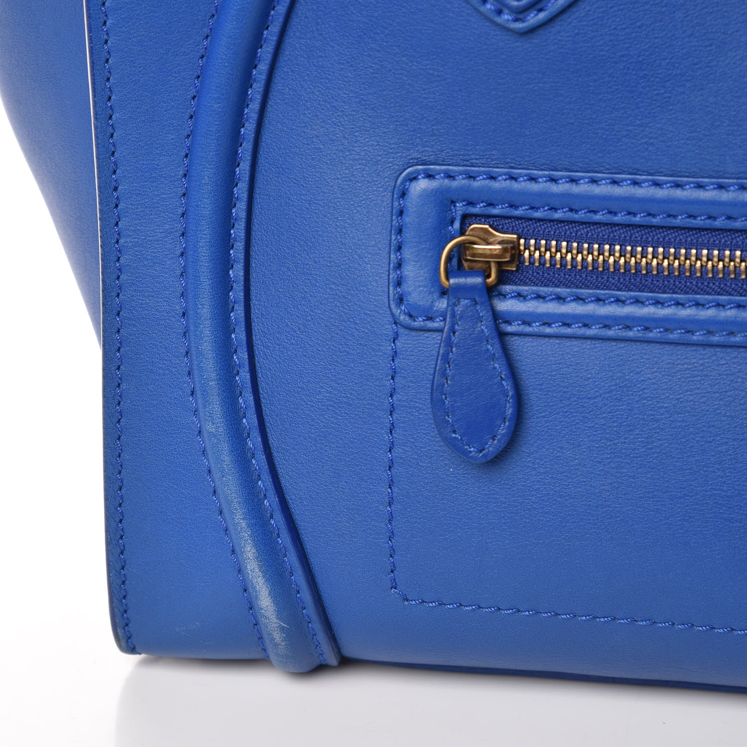 Celine Smooth Calfskin Mini Luggage Royal Blue 14 of 18