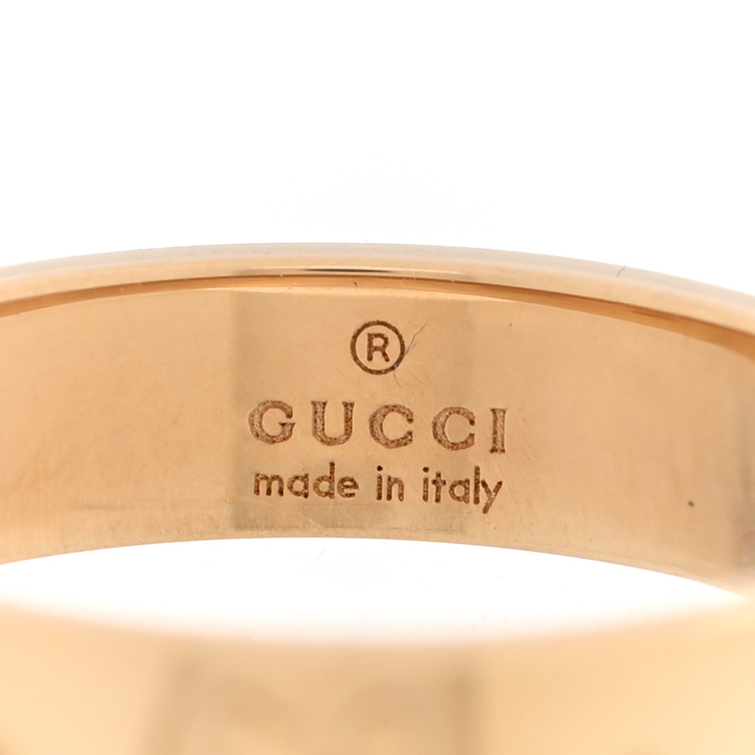 Gucci 18K Yellow Gold 4mm Icon Thin Band Ring 48 4.5 4 of 4