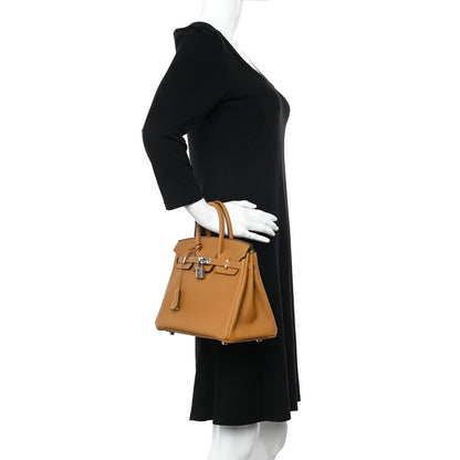 Hermes Togo Verso Birkin 25 Caramel Lime 2 of 12