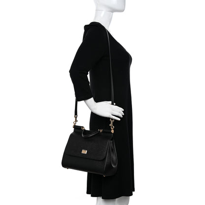 Dolce & Gabbana Dauphine Medium Miss Sicily Satchel Black 2 of 9