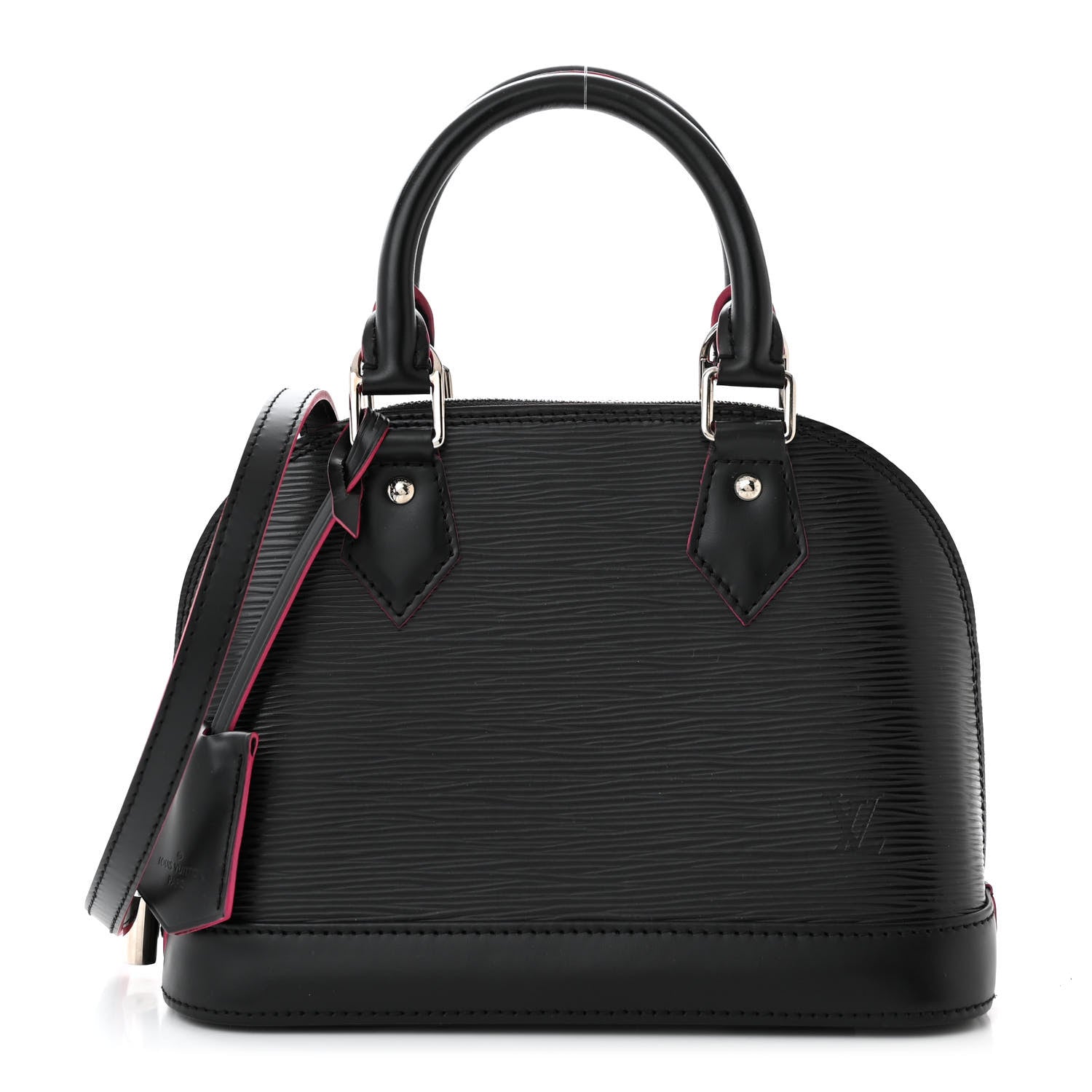 Louis Vuitton Epi Alma BB Black Hot Pink 1 of 10